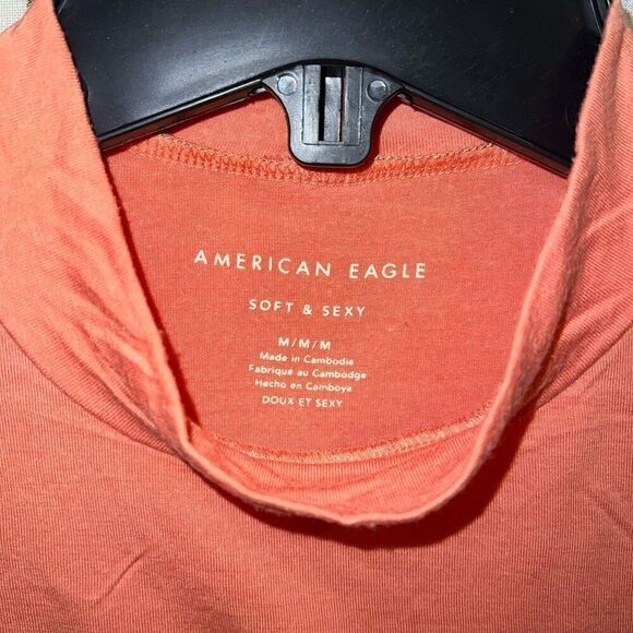 American eagle soft & sexy t-shirt salmon coral size M - Picture 2 of 3